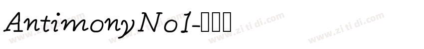 Antimony No1字体转换